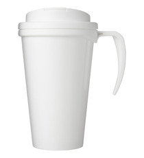 Mug isolant Brite-Americano® grande 350 ml avec couvercle anti fuite publicitaire