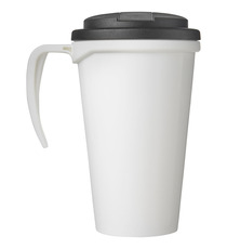 Mug isolant Brite-Americano® grande 350 ml avec couvercle anti fuite publicitaire