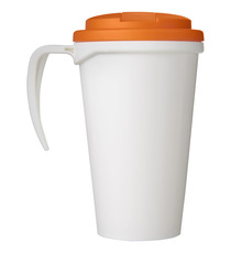 Mug isolant Brite-Americano® grande 350 ml avec couvercle anti fuite publicitaire