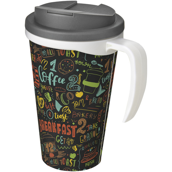 Mug isolant Brite-Americano® grande 350 ml avec couvercle anti fuite publicitaire