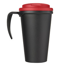 Mug isolant Americano® grande 350 ml avec couvercle anti fuites publicitaire