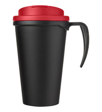 Mug isolant Americano® grande 350 ml avec couvercle anti fuites publicitaire