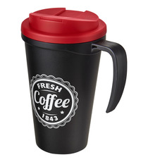 Mug isolant Americano® grande 350 ml avec couvercle anti fuites publicitaire