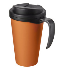 Mug isolant Americano® grande 350 ml avec couvercle anti fuites publicitaire