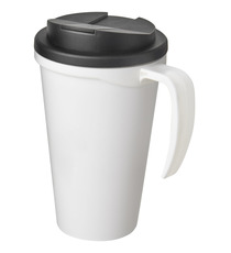 Mug isolant Americano® grande 350 ml avec couvercle anti fuites publicitaire