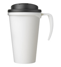 Mug isolant Americano® grande 350 ml avec couvercle anti fuites publicitaire