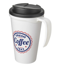 Mug isolant Americano® grande 350 ml avec couvercle anti fuites publicitaire