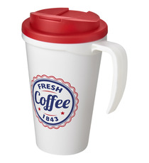 Mug isolant Americano® grande 350 ml avec couvercle anti fuites publicitaire