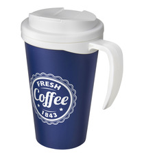 Mug isolant Americano® grande 350 ml avec couvercle anti fuites publicitaire