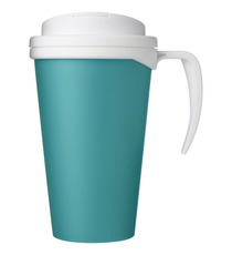 Mug isolant Americano® grande 350 ml avec couvercle anti fuites publicitaire