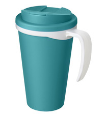 Mug isolant Americano® grande 350 ml avec couvercle anti fuites publicitaire