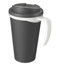 Mug isolant Americano® grande 350 ml avec couvercle anti fuites publicitaire