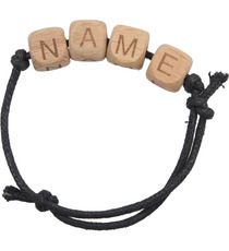 Bracelet publicitaire alphabet bois