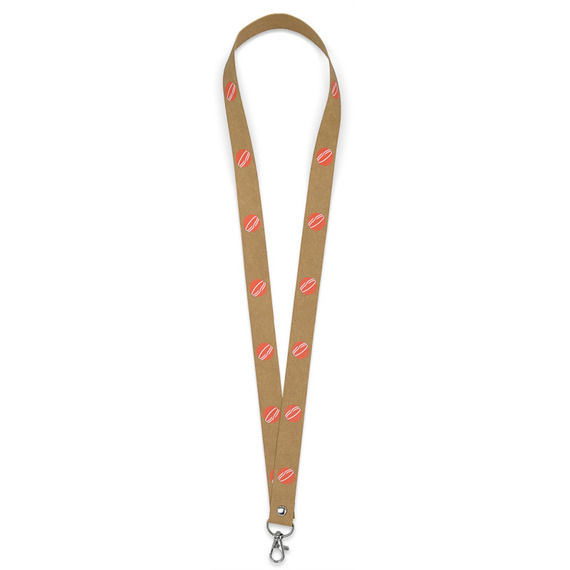 Lanyard en papier Kraft publicitaire