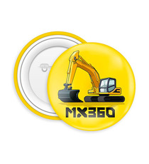 Badge publicitaire bouton