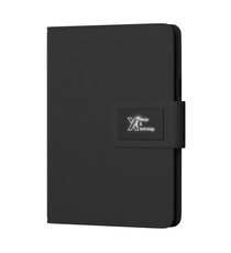 Carnet avec logo lumineux personnalisable powerbank A5 SCX design