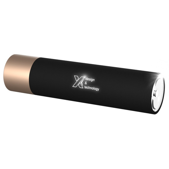 Lampe torche publicitaire logo lumineux et batterie de 2500 mAh SCX design