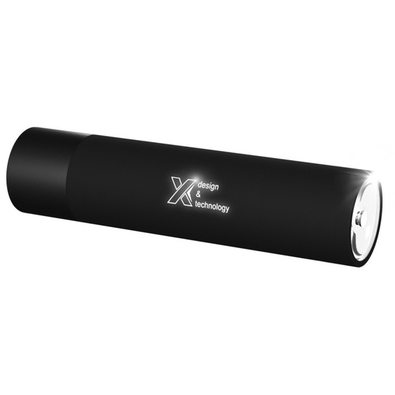 Lampe torche publicitaire logo lumineux et batterie de 2500 mAh SCX design