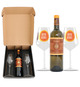 Coffret vin Moelleux Gascogne Pigmentum et verres à vin en verre personnalisés express