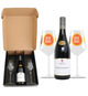 Coffret vin Crozes-Hermitage et verres à vin en verre personnalisés express