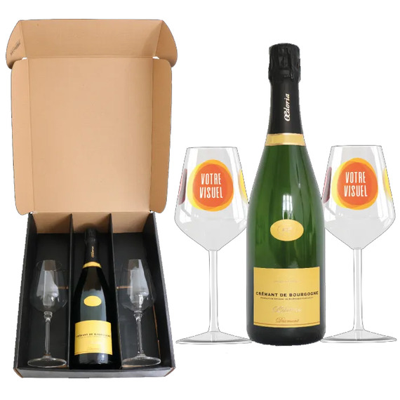 Coffret bière de Noël et verres publicitaires fabriqués en France express