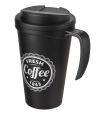 Mug isolant Americano® grande 350 ml avec couvercle anti fuites publicitaire