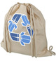 Sac à dos en coton recyclé publicitaire 210 g/m² Pheebs avec cordon de serrage