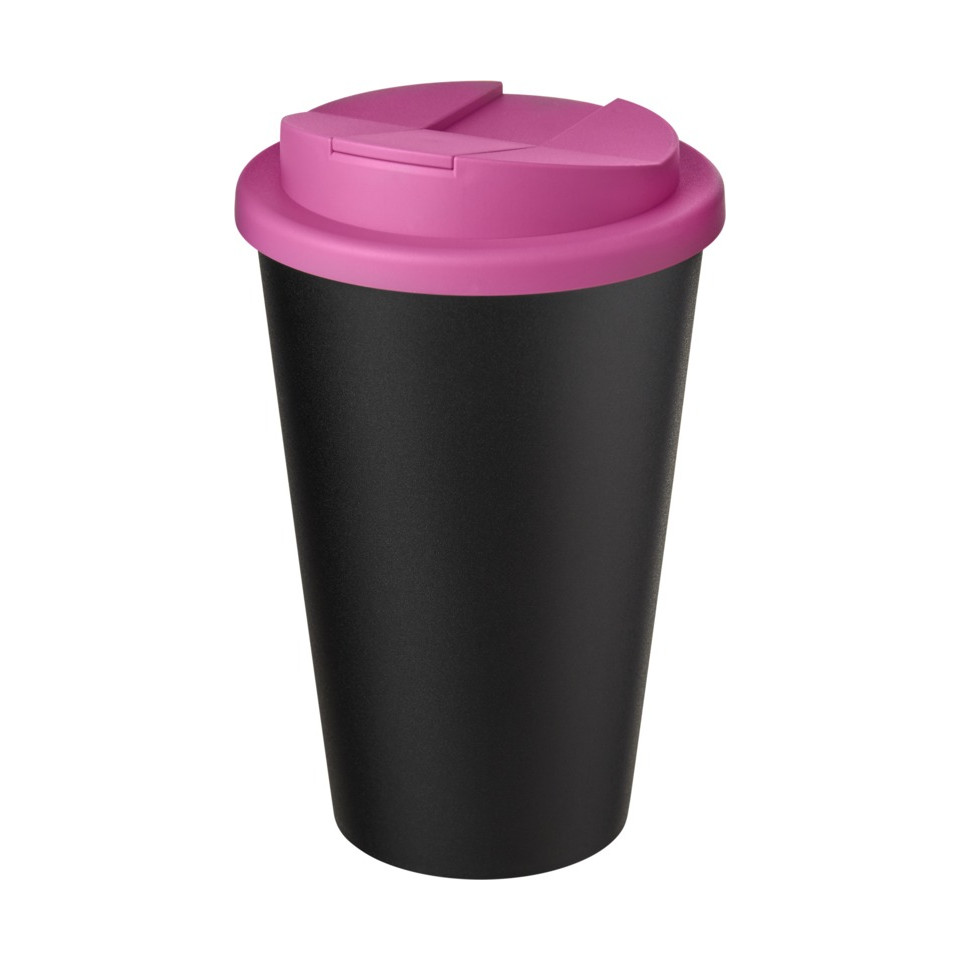 Gobelet Americano® Eco recyclé publicitaire de 350ml avec couvercle anti-déversement
