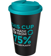 Gobelet Americano® Eco recyclé publicitaire de 350ml avec couvercle anti-déversement