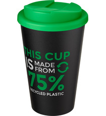 Gobelet Americano® Eco recyclé publicitaire de 350ml avec couvercle anti-déversement