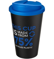 Gobelet Americano® Eco recyclé publicitaire de 350ml avec couvercle anti-déversement