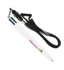 Stylo personnalisable BIC 4 Couleurs avec Lanyard