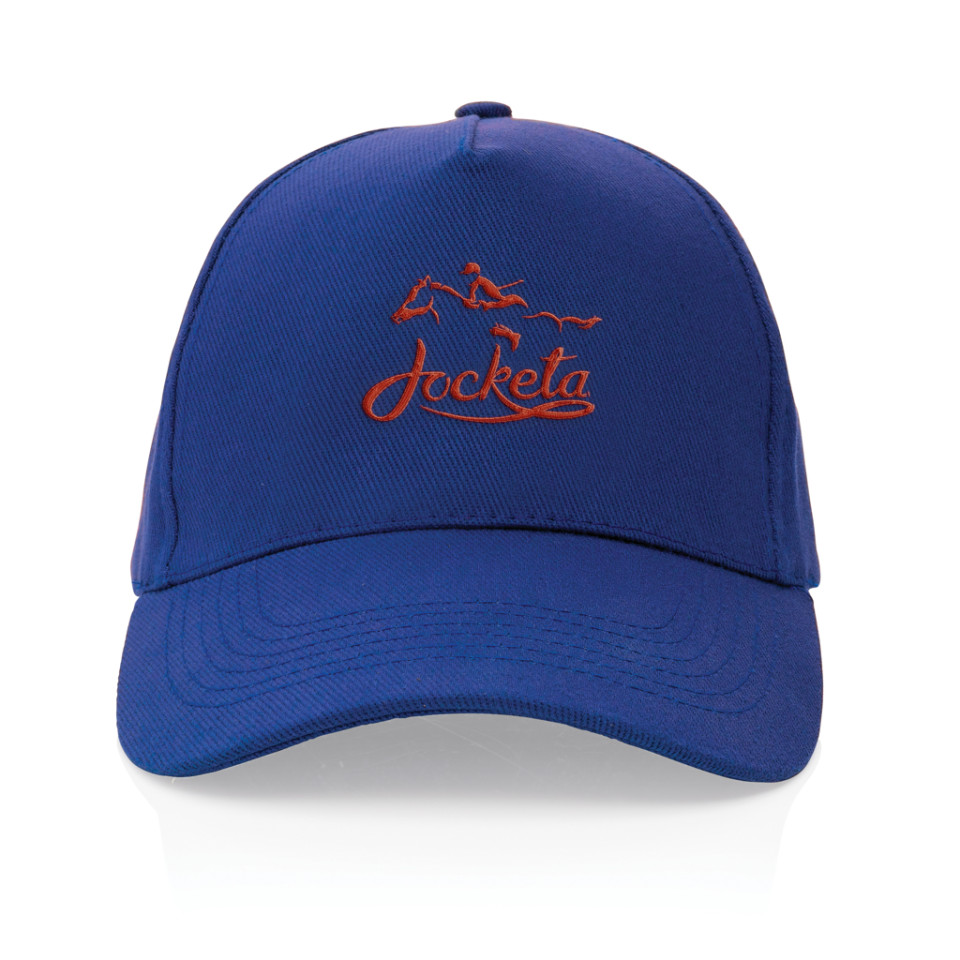 Casquette 5 panneaux en coton recyclé 280gr IMPACT publicitaire
