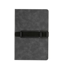 Carnet de notes A5 en PU avec porte téléphone et porte stylo publicitaire