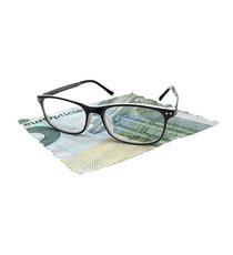 Lingette microfibre publicitaire express pour lunettes 18x15cm