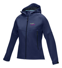 Veste publicitaire softshell recyclée femme Coltan