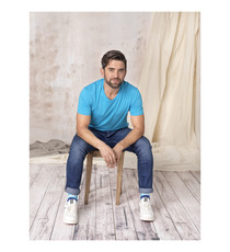 T-shirt publicitaire Azurite bio GOTS manches courtes homme T-shirt publicitaire Azurite bio GOTS manches courtes homme