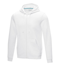 Sweat publicitaire full zip à capuche Ruby bio GOTS et recyclé GRS homme