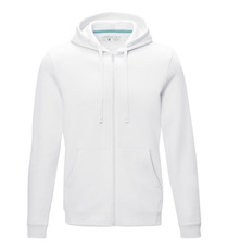 Sweat publicitaire full zip à capuche Ruby bio GOTS et recyclé GRS homme