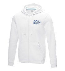 Sweat publicitaire full zip à capuche Ruby bio GOTS et recyclé GRS homme