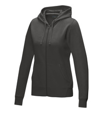 Sweat publicitaire full zip à capuche Ruby bio GOTS et recyclé GRS femme