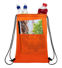 Sac publicitaire isotherme Oriole avec cordon et capacité de 12 canettes