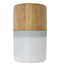 Haut-parleur publicitaire Bluetooth® Aurea en bambou avec lumière