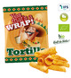 Tortilla Rolls croustillants publicitaire BIO & VEGAN
