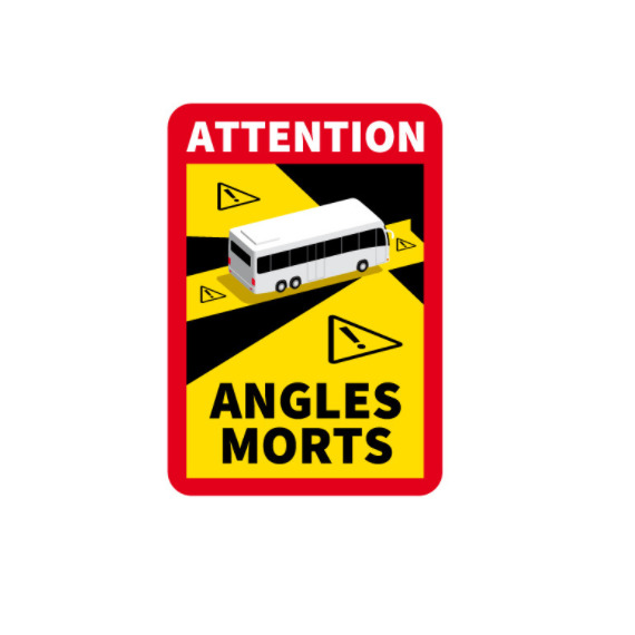 Sticker angles morts poids lourds