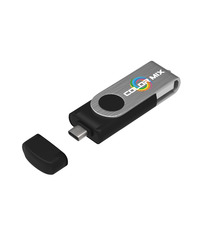 Clé USB publicitaire avec fiche type C USB Stick Twister-C