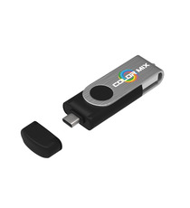 Clé USB publicitaire avec fiche type C USB Stick Twister-C