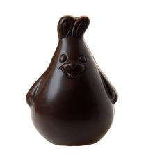 Lapin de Pâques publicitaire en chocolat fabriqué en France 75g