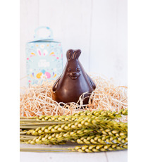 Lapin de Pâques publicitaire en chocolat fabriqué en France 75g