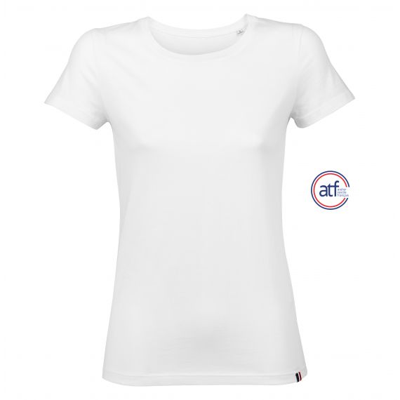 Tee-shirt publicitaire Femme col rond 100% coton peigné Made in France